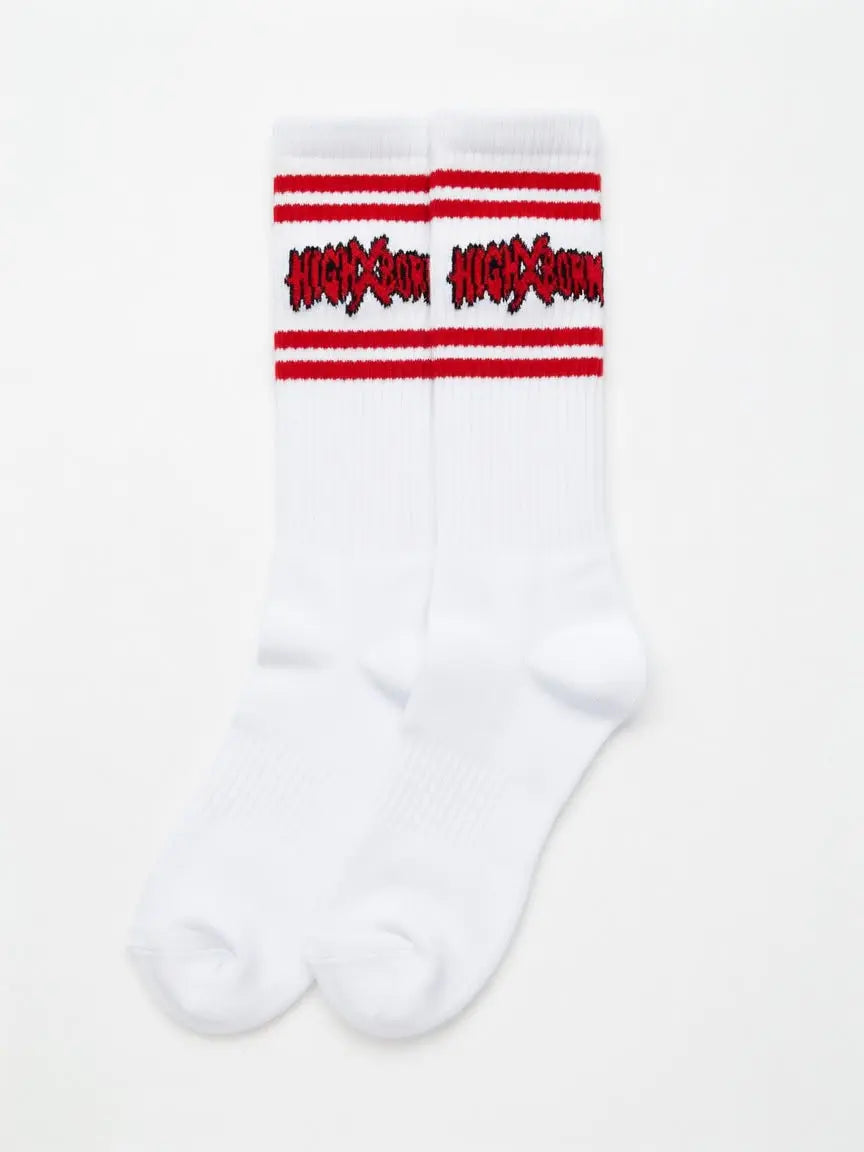 Red Crew Socks 1